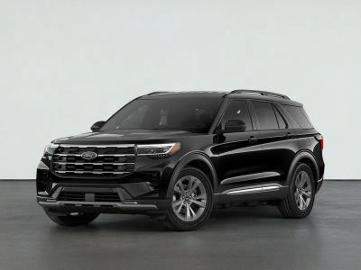 2026 Ford Explorer Active w/200A Pkg in Agate Black Metallic — front three-quarter view