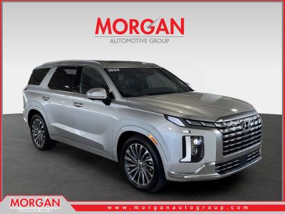 2024 Hyundai Palisade Calligraphy in Silver — front three-quarter view