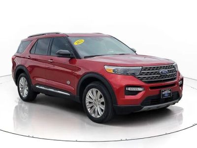 2022 Ford Explorer — rear three-quarter view