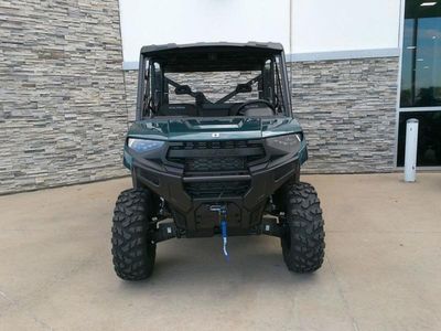 2026 Polaris Ranger Crew XP 1000 Premium Blue Labyrinth in BLUE — front three-quarter view
