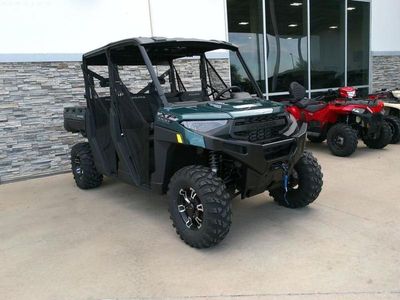 2026 Polaris Ranger Crew XP 1000 Premium Blue Labyrinth — side profile view