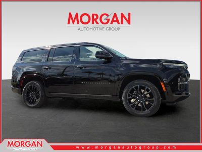 2026 Jeep Grand Wagoneer Summit Reserve in Black — front three-quarter view