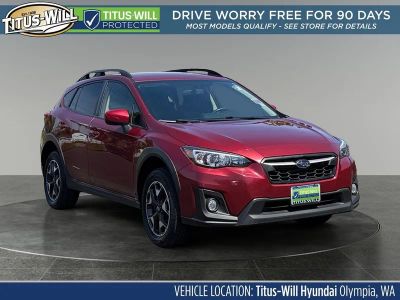 2019 Subaru Crosstrek 2.0i Premium in Venetian Red Pearl — front three-quarter view