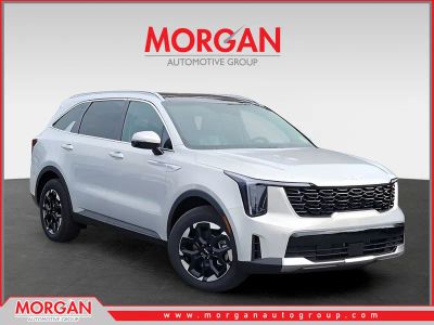 2026 Kia Sorento S in Silver — front three-quarter view