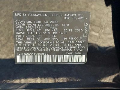 2026 Volkswagen Atlas — photo 44 view