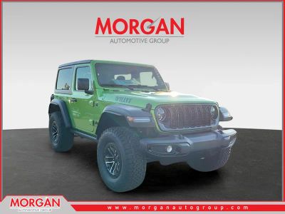 2026 Jeep Wrangler Willys in Green — front three-quarter view