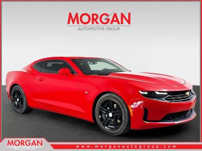 2021 Chevrolet Camaro 1LT in Red — front three-quarter view