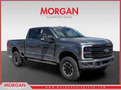2026 Ford F-250SD Platinum in Gray — front three-quarter view