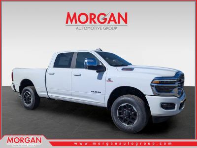 2026 Ram 2500 Laramie in White — front three-quarter view