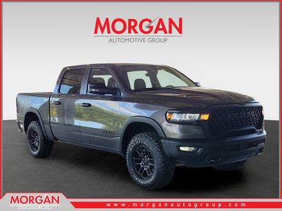 2026 Ram 1500 Rebel in Granite Crystal Metallic Clearcoat — front three-quarter view