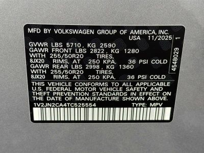 2026 Volkswagen Atlas — photo 42 view
