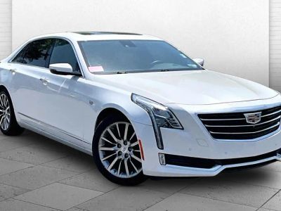 2017 Cadillac CT6 Luxury AWD in Crystal White Tricoat — front three-quarter view