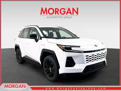 2026 Toyota RAV4 Plug-In Hybrid SE in White — front three-quarter view
