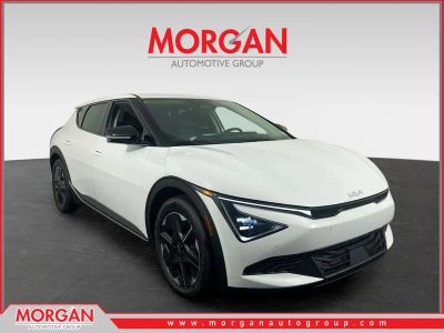 2025 Kia EV6 Light in Glacier White Pearl — front three-quarter view