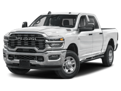 2025 Ram 2500 Tradesman in White — front three-quarter view