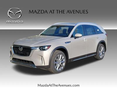 2026 Mazda CX-90 3.3 Turbo Premium Plus in Silver — front three-quarter view