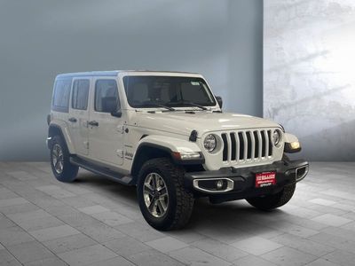 2020 Jeep Wrangler Unlimited — front three-quarter view