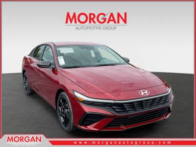 2026 Hyundai ELANTRA SEL Sport in Ultimate Red — front three-quarter view