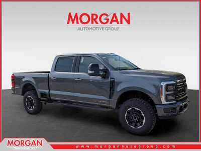 2026 Ford F-250SD Platinum in Gray — front three-quarter view