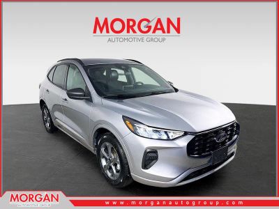 2023 Ford Escape ST-Line in Silver Metallic — front three-quarter view