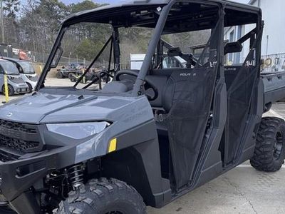 2026 Polaris Ranger Crew XP 1000 Premium in GRAY — front three-quarter view