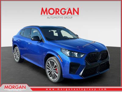 2026 BMW X2 xDrive28i in Blue — front three-quarter view