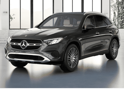 2026 Mercedes-Benz GLC 300 in Graphite Grey Metallic — front three-quarter view
