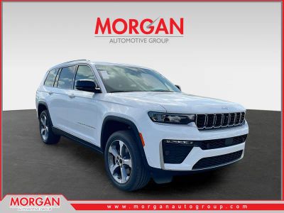 2026 Jeep Grand Cherokee L Limited in White — front three-quarter view