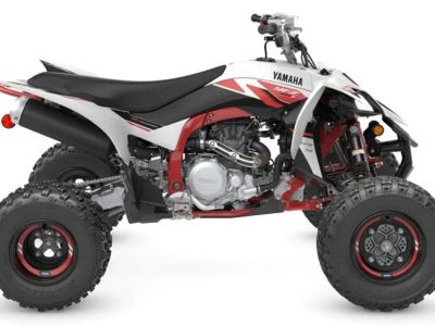 2026 Yamaha YFZ450R SE in 70th Anniversary Edition — front three-quarter view