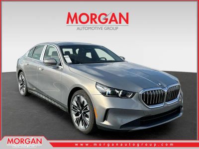 2027 BMW 5 Series 530i in Gray — front three-quarter view