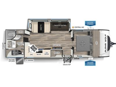2025 Forest River RV ALPHA WOLF — photo 11 view