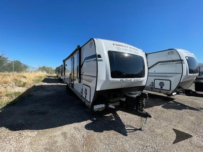 2025 Forest River RV ALPHA WOLF — front three-quarter view