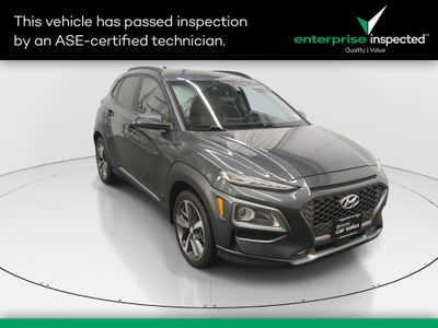 2019 Hyundai Kona Ultimate DCT AWD — front three-quarter view