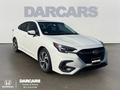 2024 Subaru Legacy Premium in Crystal White Pearl — front three-quarter view