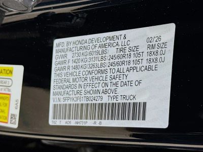 2026 Honda Ridgeline — photo 36 view