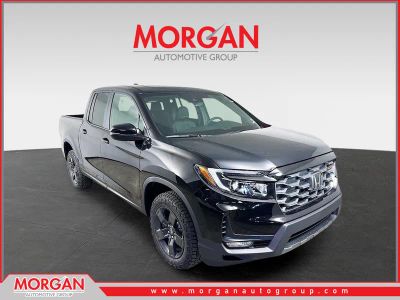 2026 Honda Ridgeline TrailSport in Crystal Black Pearl — front three-quarter view