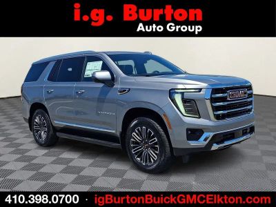 2026 GMC Yukon Elevation in Sterling Metallic — front three-quarter view