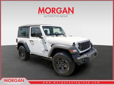 2026 Jeep Wrangler Sport in White/off-white — front three-quarter view