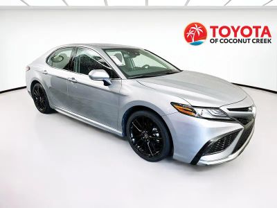 2023 Toyota Camry XSE in Celestial Silver Metallic — front three-quarter view