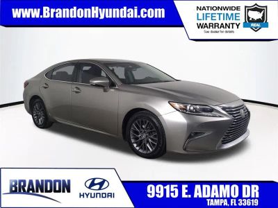 2018 Lexus ES 350 in Silver — front three-quarter view
