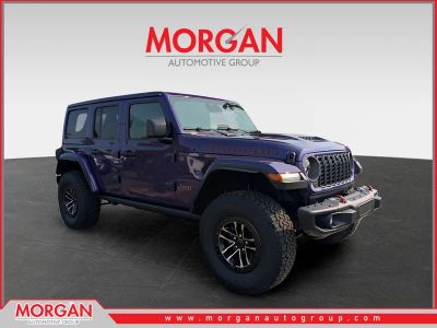 2026 Jeep Wrangler Rubicon in Purple — front three-quarter view