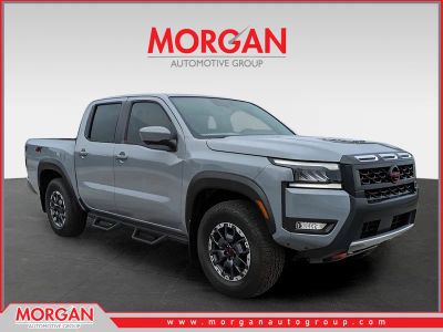 2026 Nissan Frontier PRO-4X in Gray — front three-quarter view