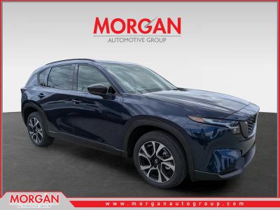 2026 Mazda CX-5 2.5 S Preferred in Navy Blue Mica — front three-quarter view