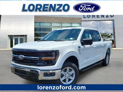 2026 Ford F-150 XLT in Oxford White — front three-quarter view