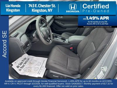 2025 Honda Accord Sedan SE CVT — photo 11 view