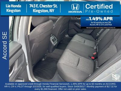 2025 Honda Accord Sedan SE CVT — photo 22 view
