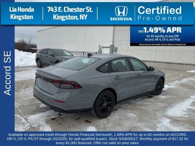 2025 Honda Accord Sedan SE CVT — photo 8 view