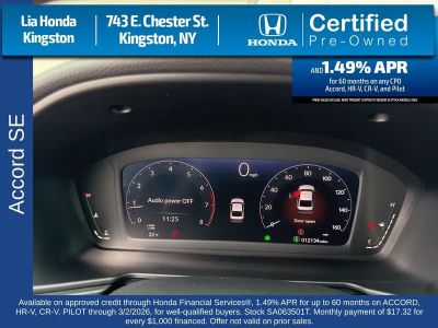 2025 Honda Accord Sedan SE CVT — photo 15 view