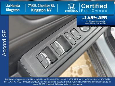 2025 Honda Accord Sedan SE CVT — photo 13 view