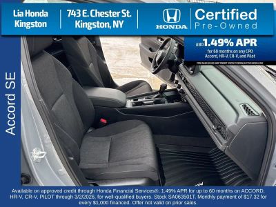 2025 Honda Accord Sedan SE CVT CY1F4SJW — front three-quarter view